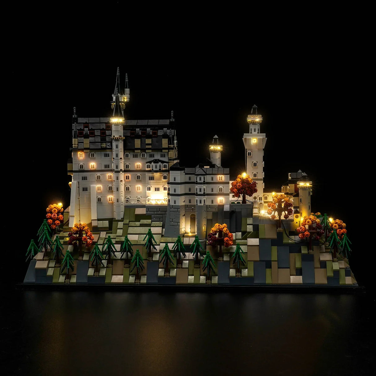 Ensemble d'éclairage LED pour le château de Neuschwanstein LEGO (21063) avec télécommande