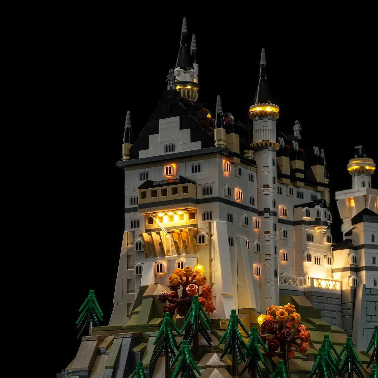Ensemble d'éclairage LED pour le château de Neuschwanstein LEGO (21063) avec télécommande