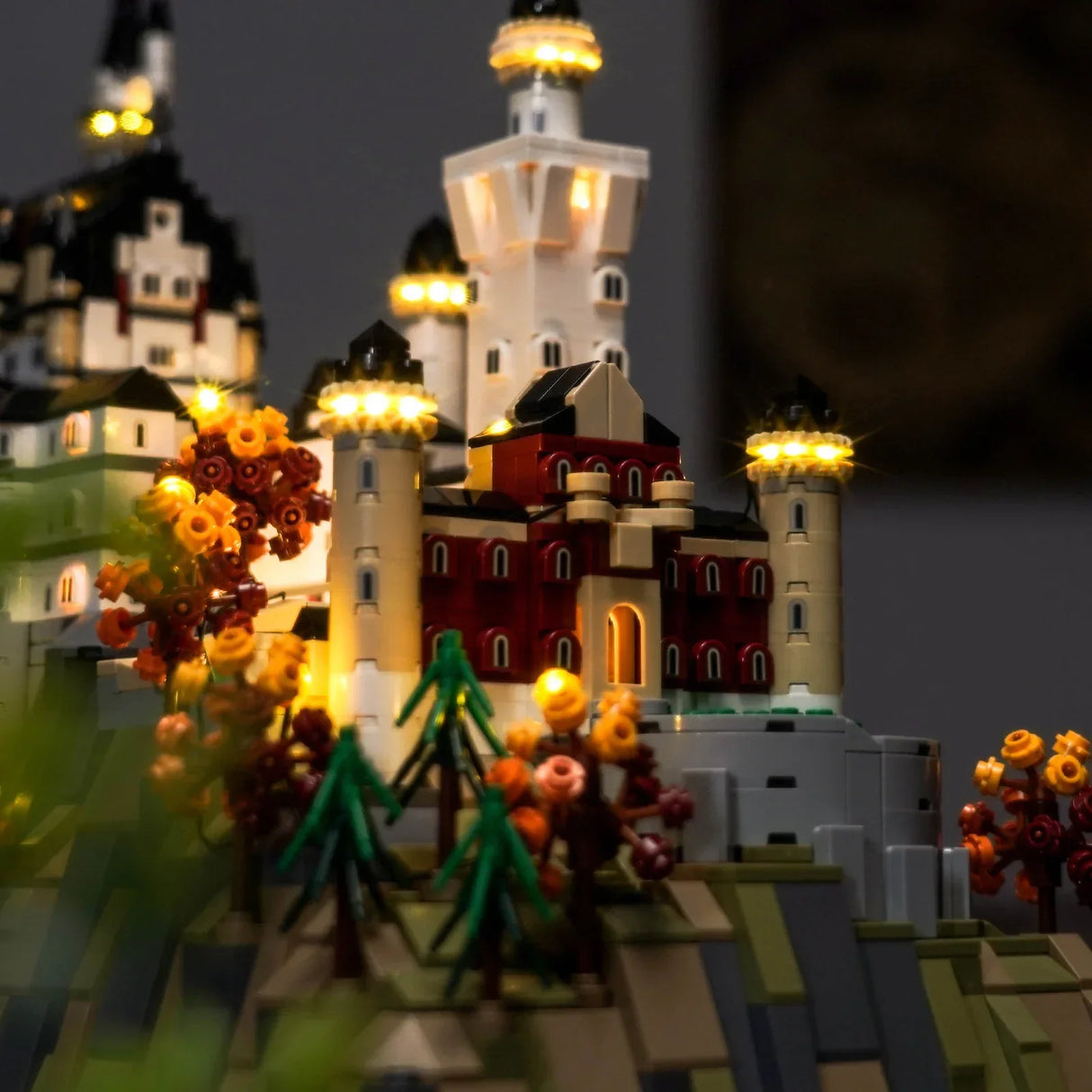 Ensemble d'éclairage LED pour le château de Neuschwanstein LEGO (21063) avec télécommande