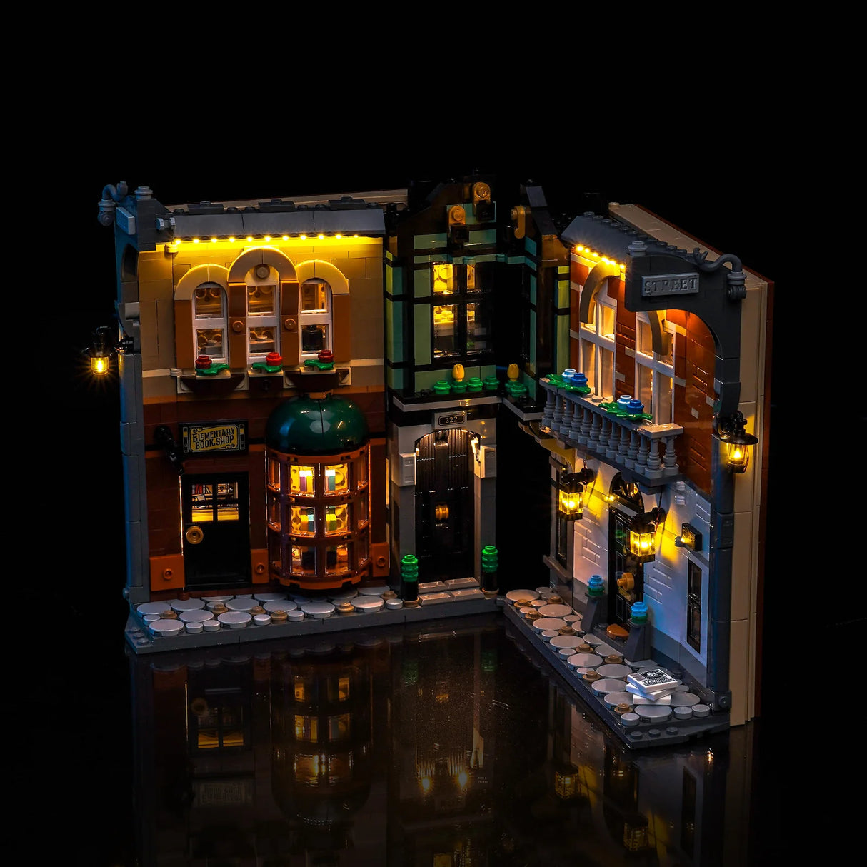 LED Licht Set für LEGO Sherlock Holmes: Bücherstütze (10351) inkl. Fernbedienung