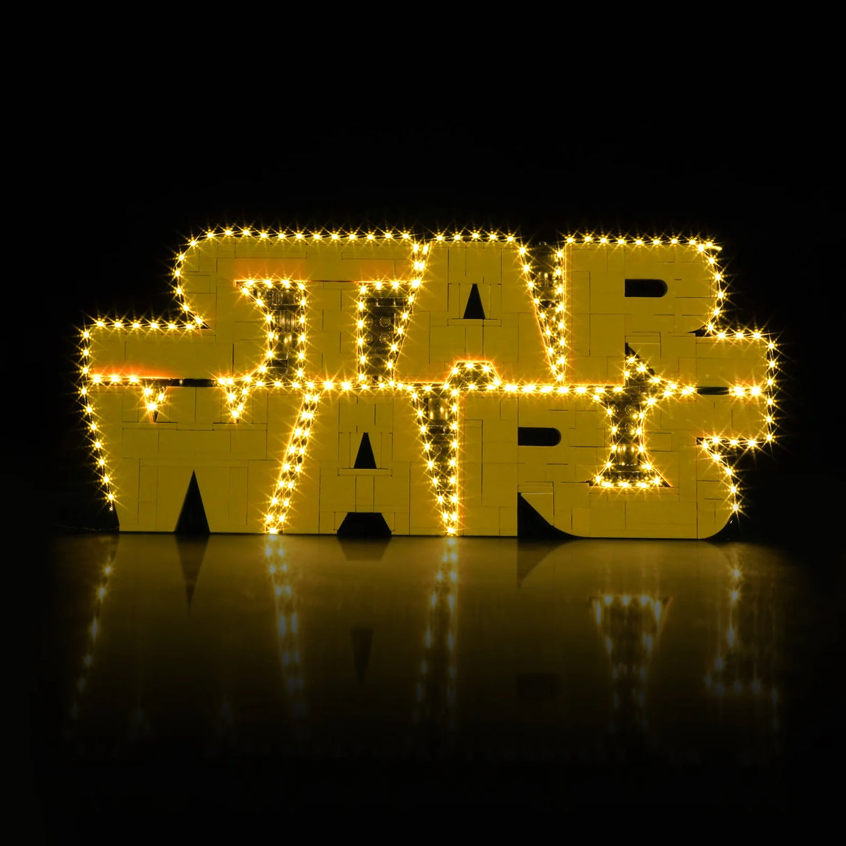 LED Licht Set für LEGO Star Wars Logo aus LEGO Steinen (75407)