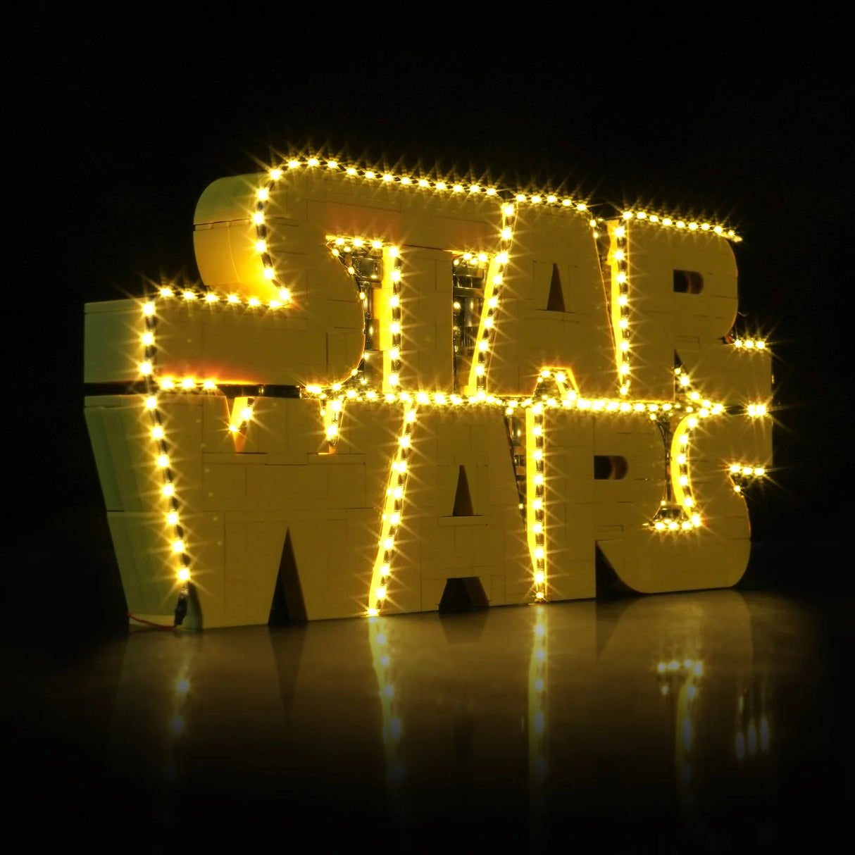 LED Licht Set für LEGO Star Wars Logo aus LEGO Steinen (75407)