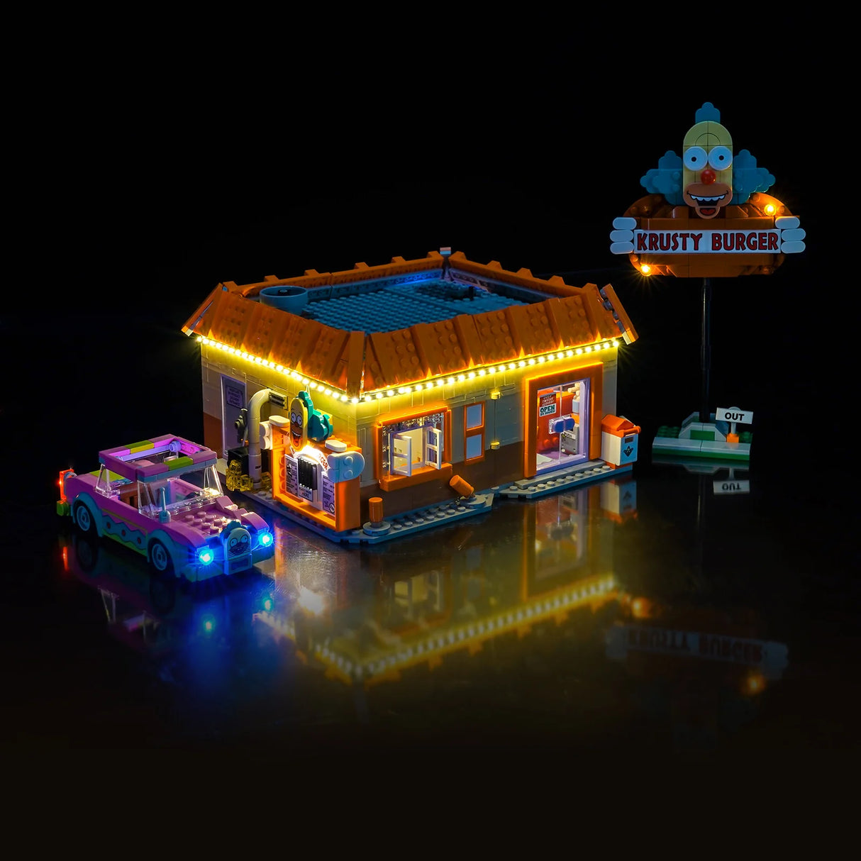 LED Licht Set für LEGO The Simpsons™: Krusty Burger (10352) inkl. Fernbedienung