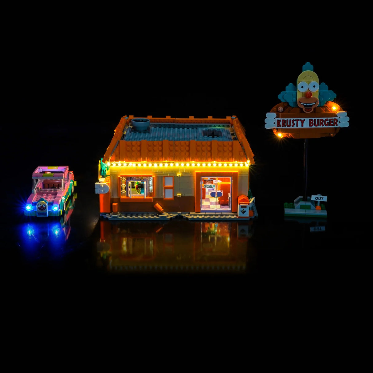LED Licht Set für LEGO The Simpsons™: Krusty Burger (10352) inkl. Fernbedienung