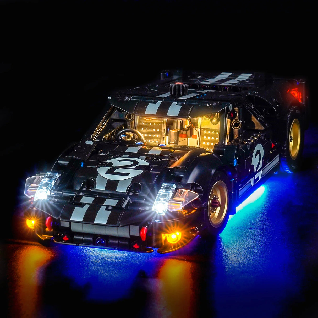LED Licht Set für LEGO 1966 Ford GT40 MKII Rennwagen (42223)