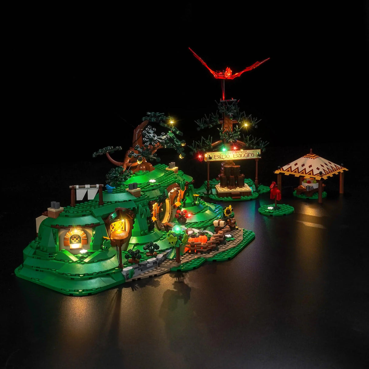 LED Licht Set für LEGO Der Herr der Ringe: Das Auenland (10354) inkl. Fernbedienung