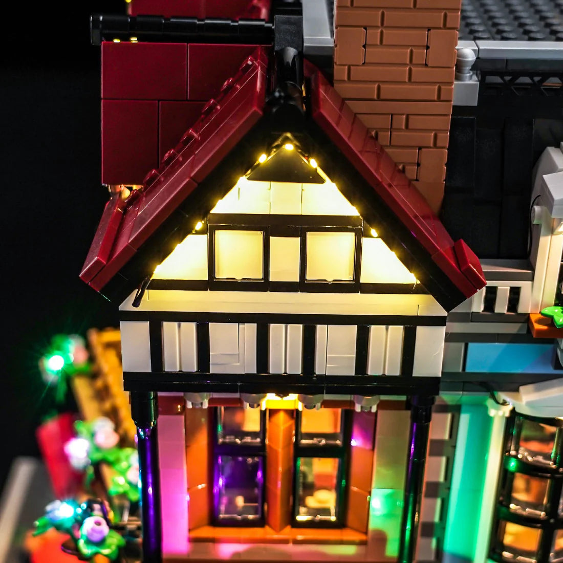 LED Licht Set für LEGO Eckhaus im Tudorstil (10350) inkl. Fernbedienung