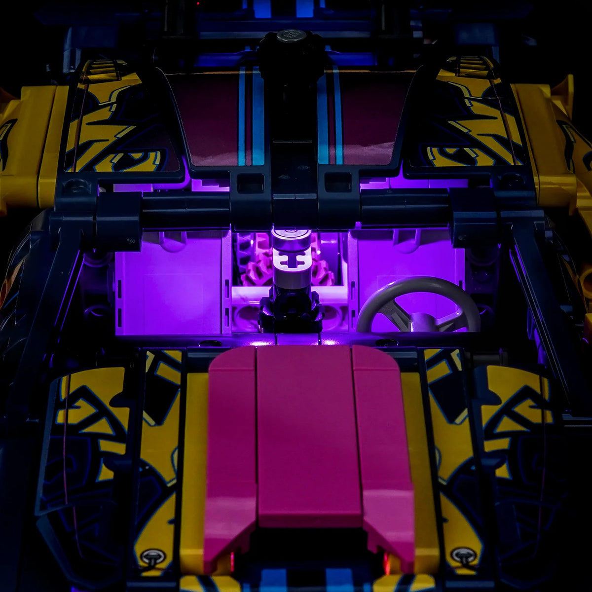 LED Licht Set für LEGO Ford Mustang GT Auto aus der Tuning-Werkstatt (42236) inkl. Fernbedienung