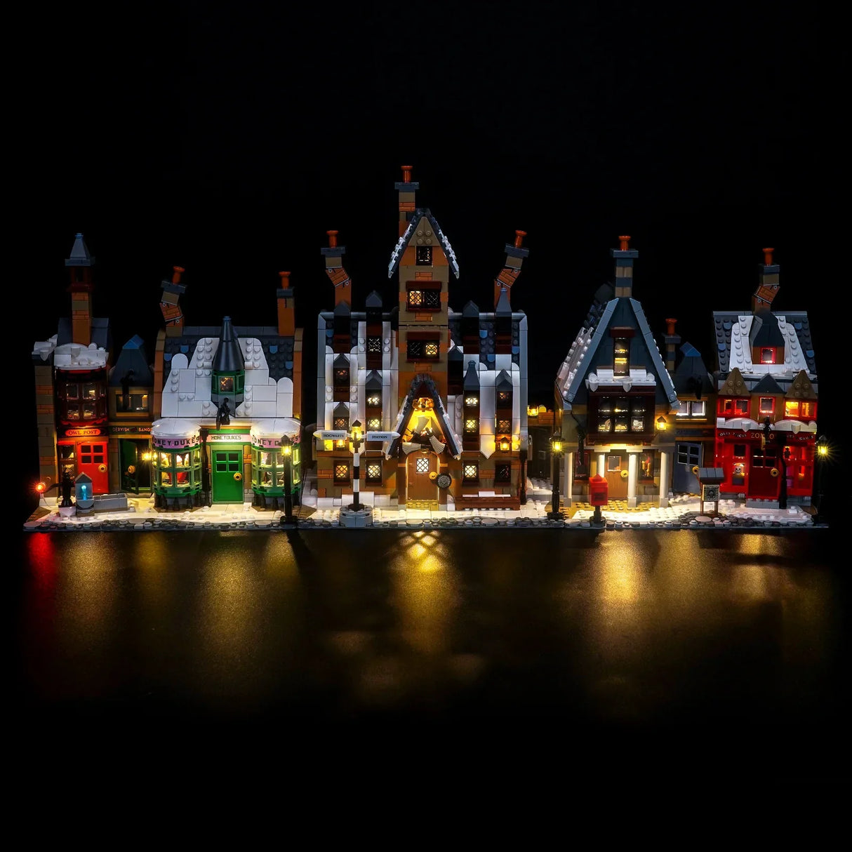 Ensemble d'éclairage LED pour LEGO Harry Potter : Le village de Pré-au-Lard - Édition Collector (76457) avec télécommande