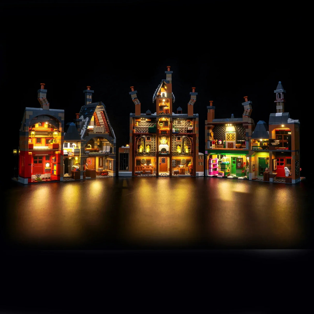 Ensemble d'éclairage LED pour LEGO Harry Potter : Le village de Pré-au-Lard - Édition Collector (76457) avec télécommande