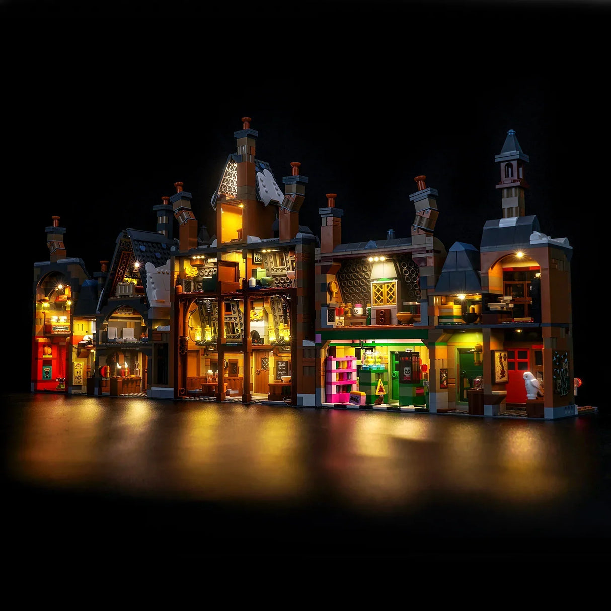 Ensemble d'éclairage LED pour LEGO Harry Potter : Le village de Pré-au-Lard - Édition Collector (76457) avec télécommande