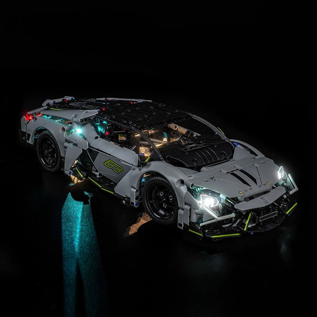 LED Licht Set für LEGO Lamborghini Revuelto Supersportwagen (42214) inkl. Fernbedienung