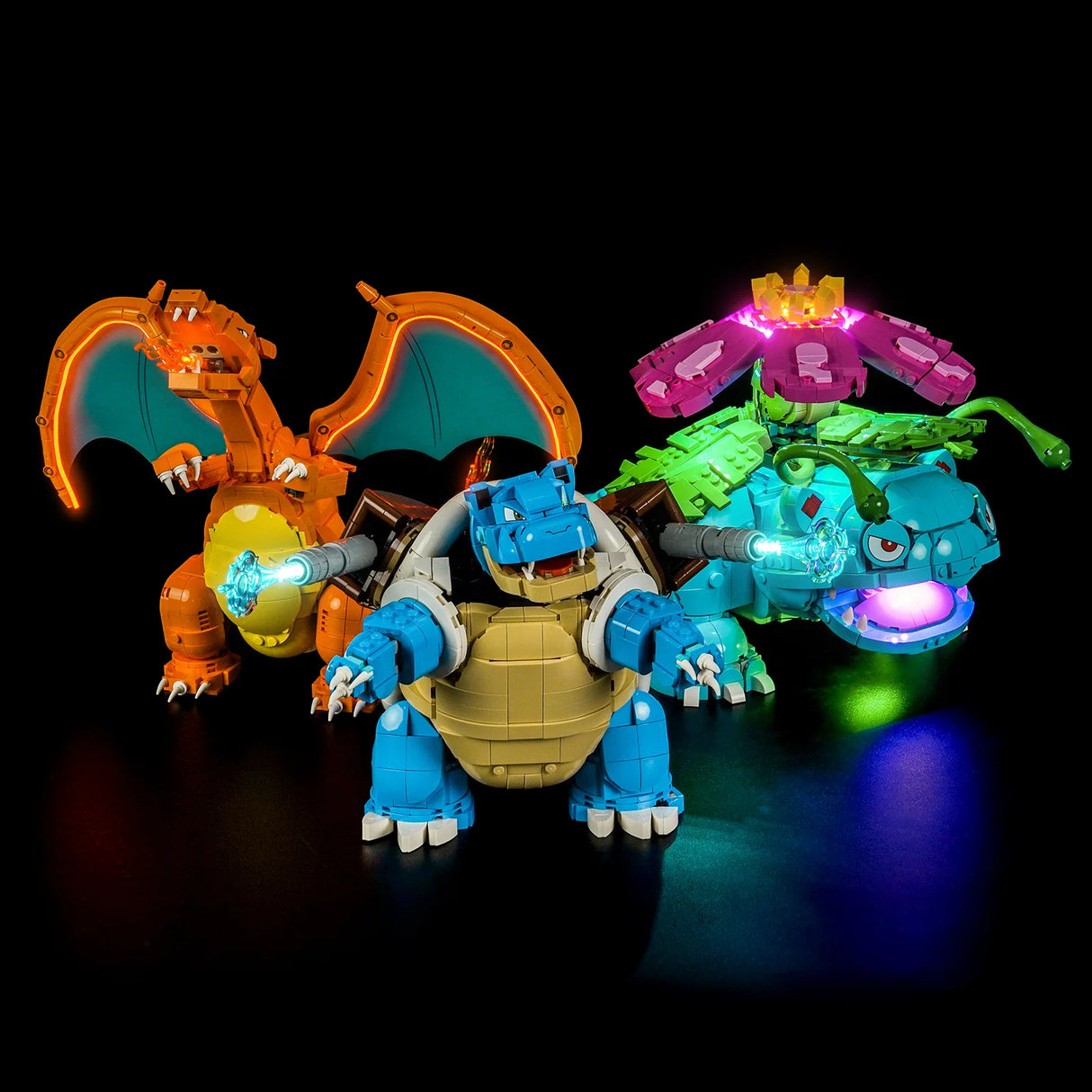 LED Licht Set für LEGO Pokémon: Bisaflor, Glurak und Turtok (72153) inkl. Fernbedienung