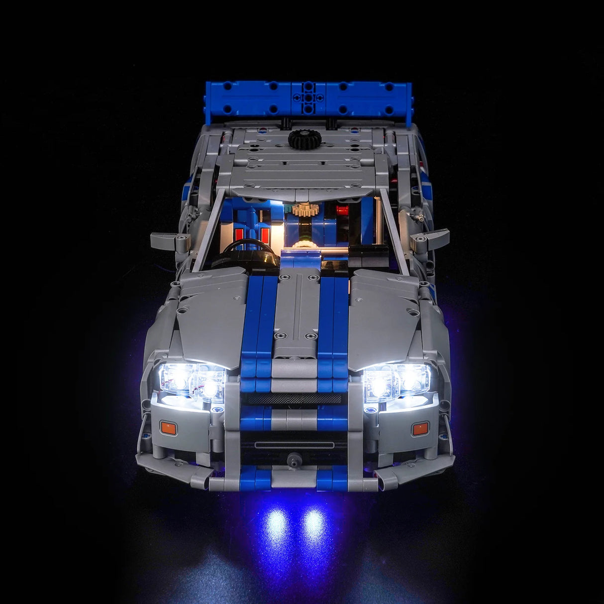 LED Licht Set für LEGO 2 Fast 2 Furious Nissan Skyline GT-R R34 Flitzer (42210) inkl. Fernbedienung
