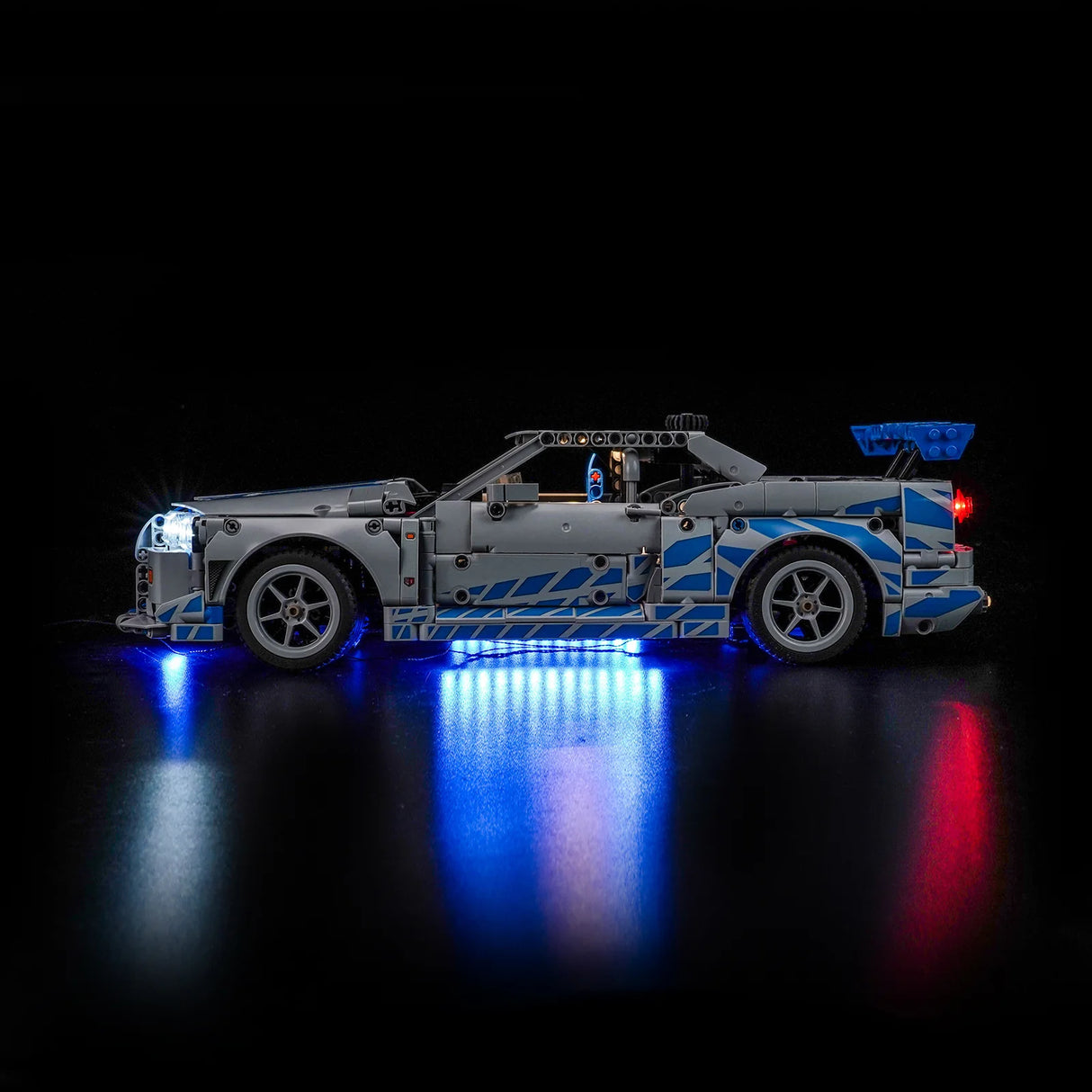 LED Licht Set für LEGO 2 Fast 2 Furious Nissan Skyline GT-R R34 Flitzer (42210) inkl. Fernbedienung