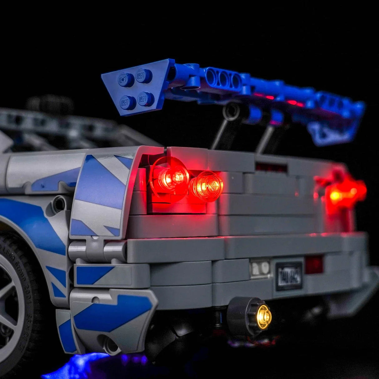 Ensemble d'éclairage LED pour LEGO 2 Fast 2 Furious Nissan Skyline GT-R R34 (42210) avec télécommande