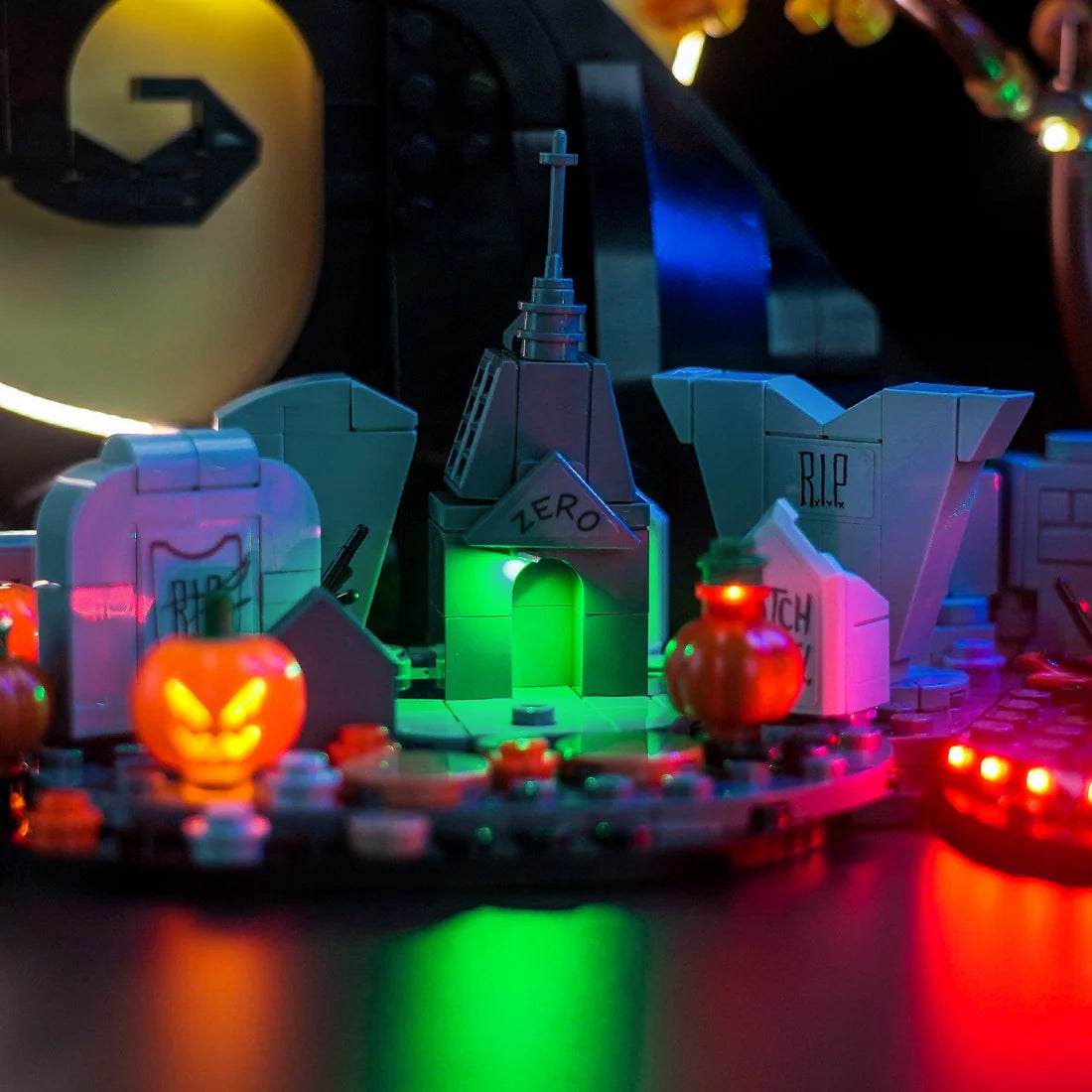 LED Licht Set für LEGO Tim Burtons Disney Film Nightmare Before Christmas (21351) inkl. Fernbedienung