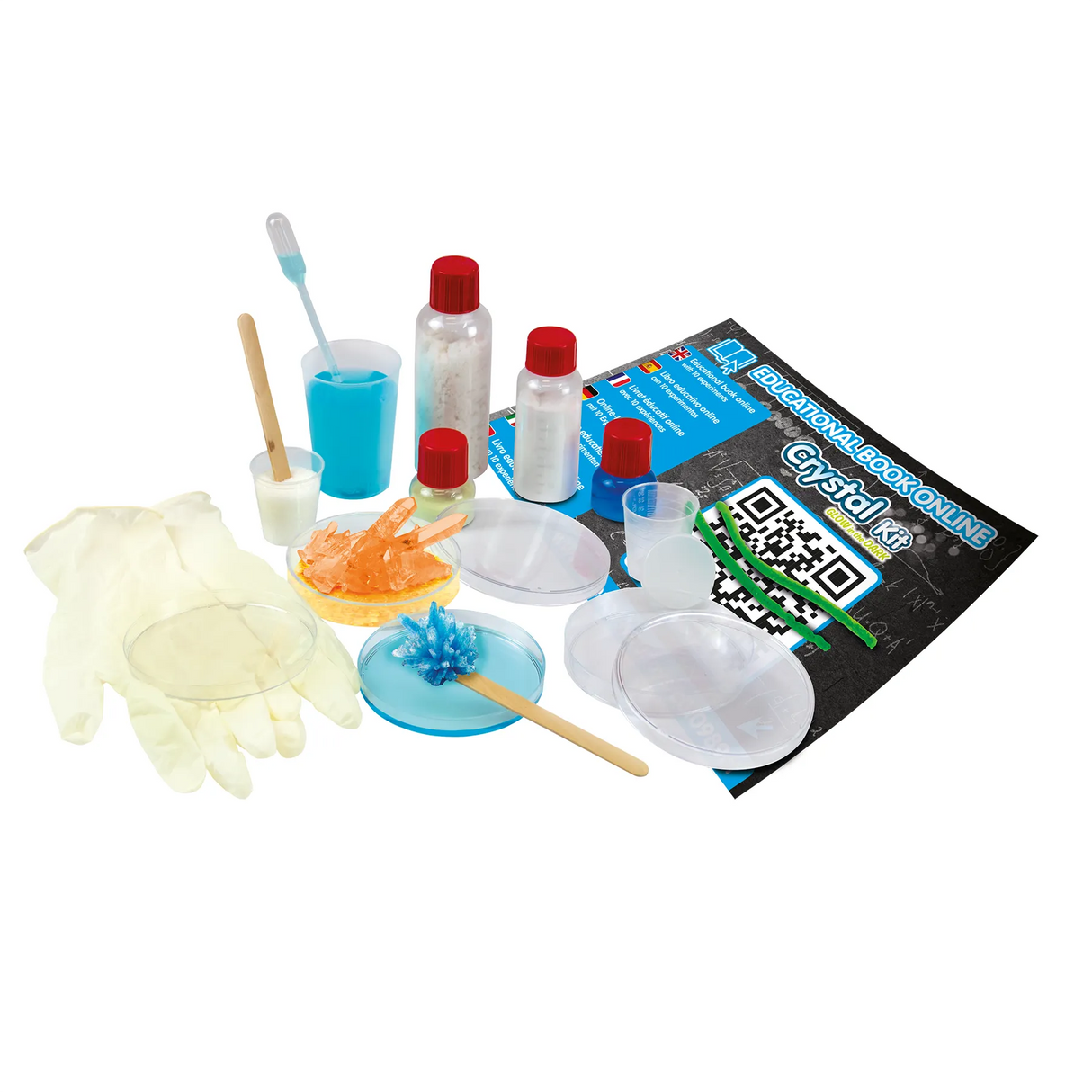 Leuchtende Kristalle züchten - Experimentierkasten