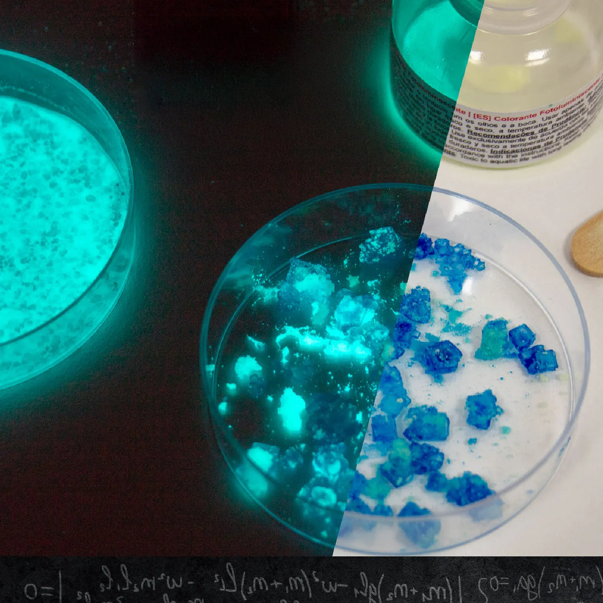 Leuchtende Kristalle züchten - Experimentierkasten