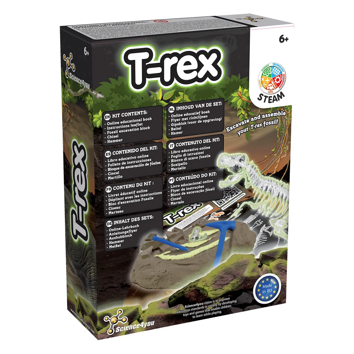 Leuchtender T-Rex - Ausgrabungs-Kit
