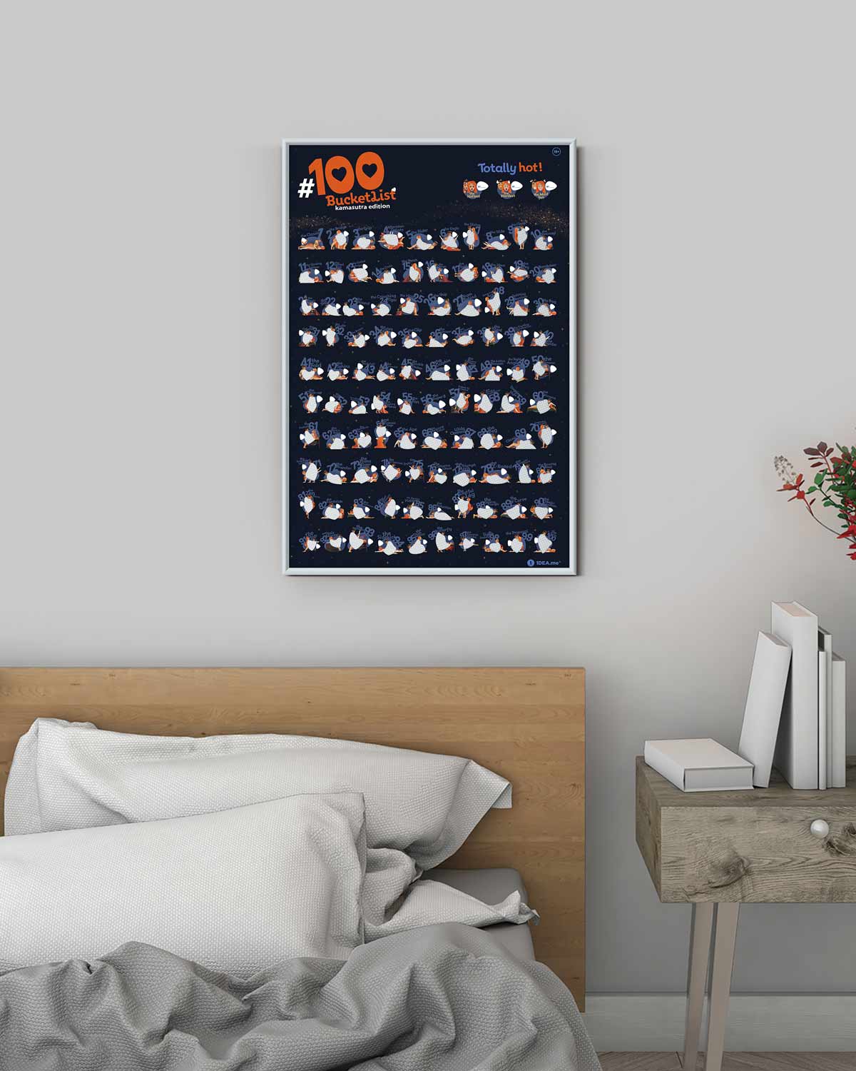 Kamasutra 100 Bucketlist - Rubbelposter / Scratch Map