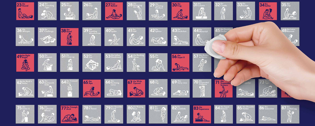 Kamasutra 100 Bucketlist - Rubbelposter / Scratch Map