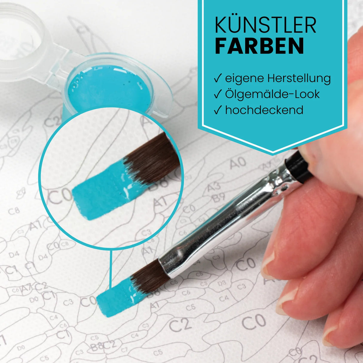 Bunte Koi - Malen nach Zahlen