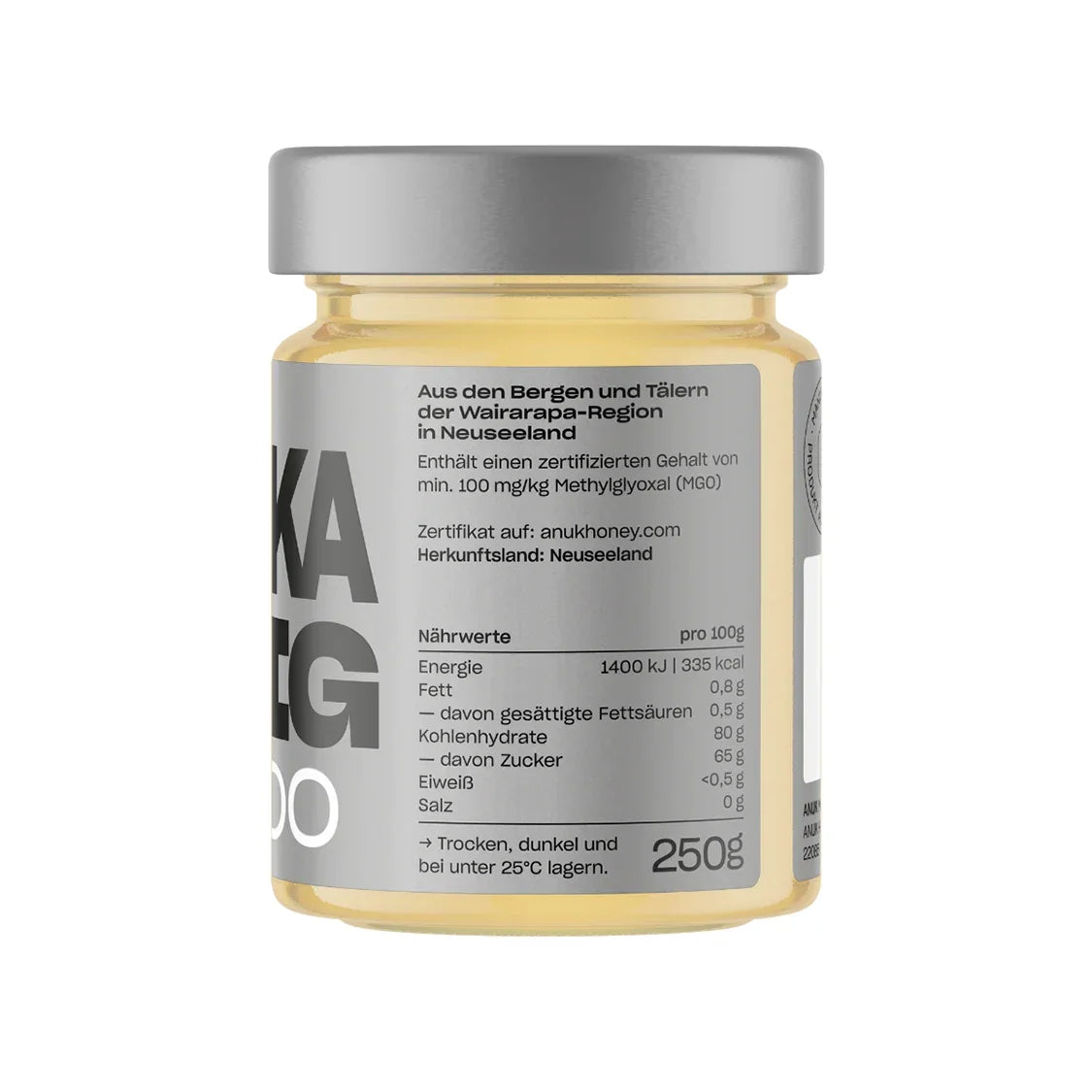 Miel de Manuka MGO100 - 250g