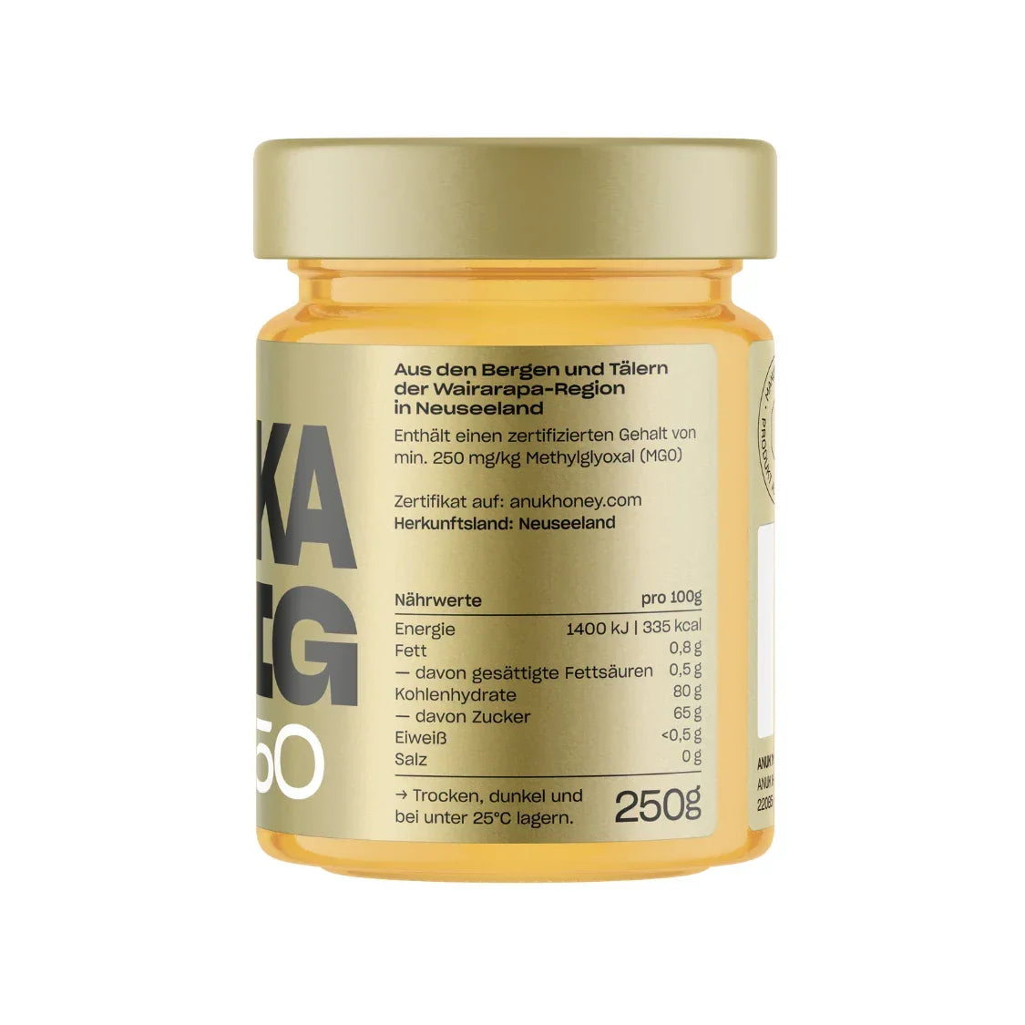 Miel de Manuka MGO250 - 250g