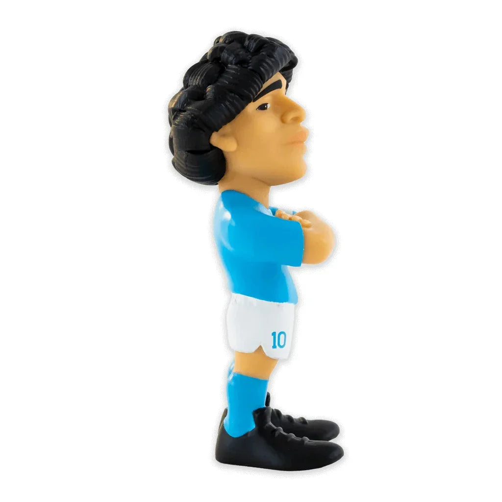 Maradona-Figur im hellblauen Trikot mit der Nummer 10