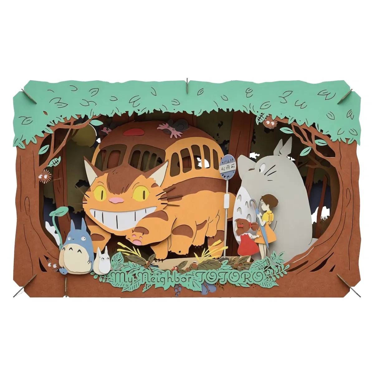 Mein Nachbar Totoro - Ankunf des Katzenbusses - Papiertheater