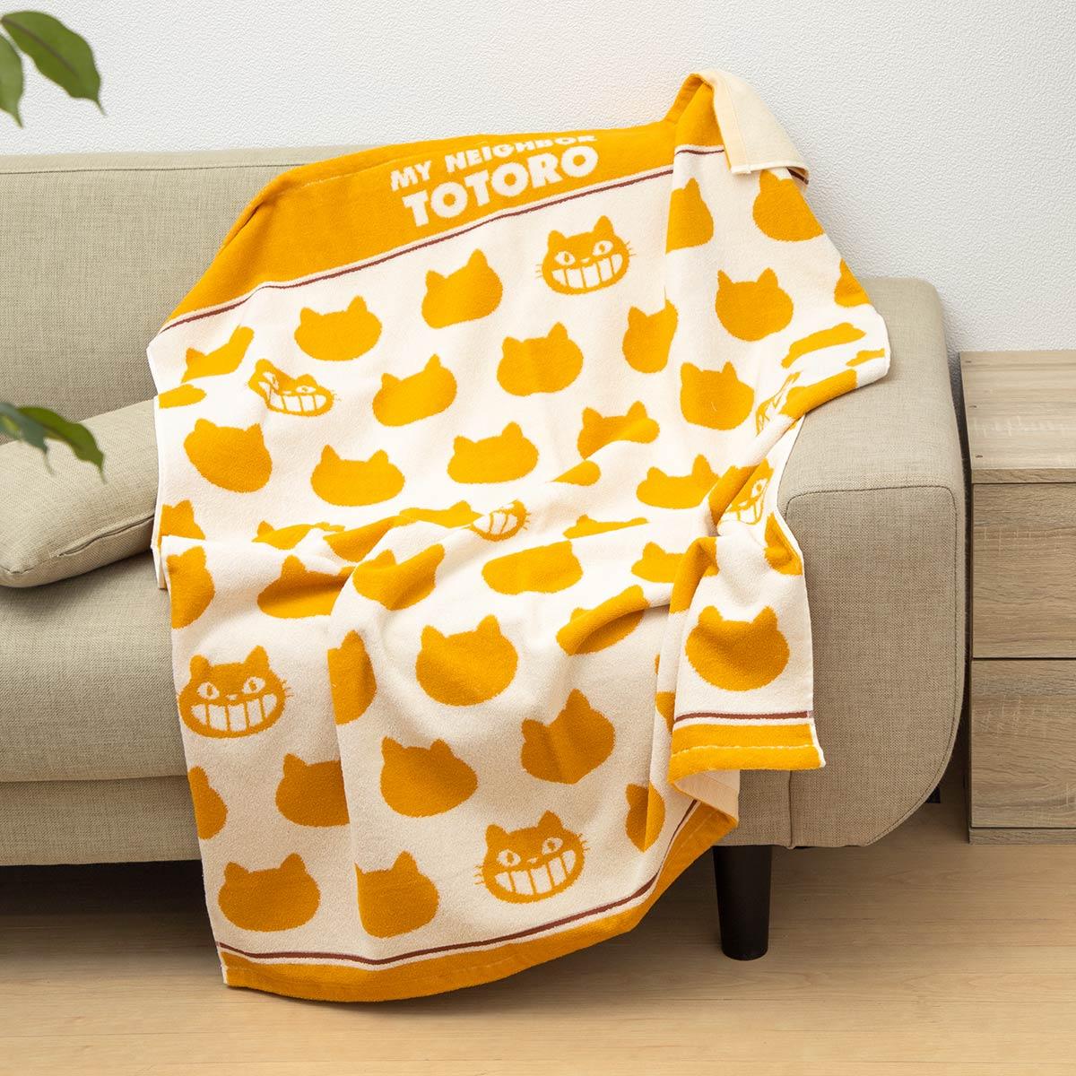 Mon Voisin Totoro « Chat-bus » (115 x 85 cm) - Couverture douillette