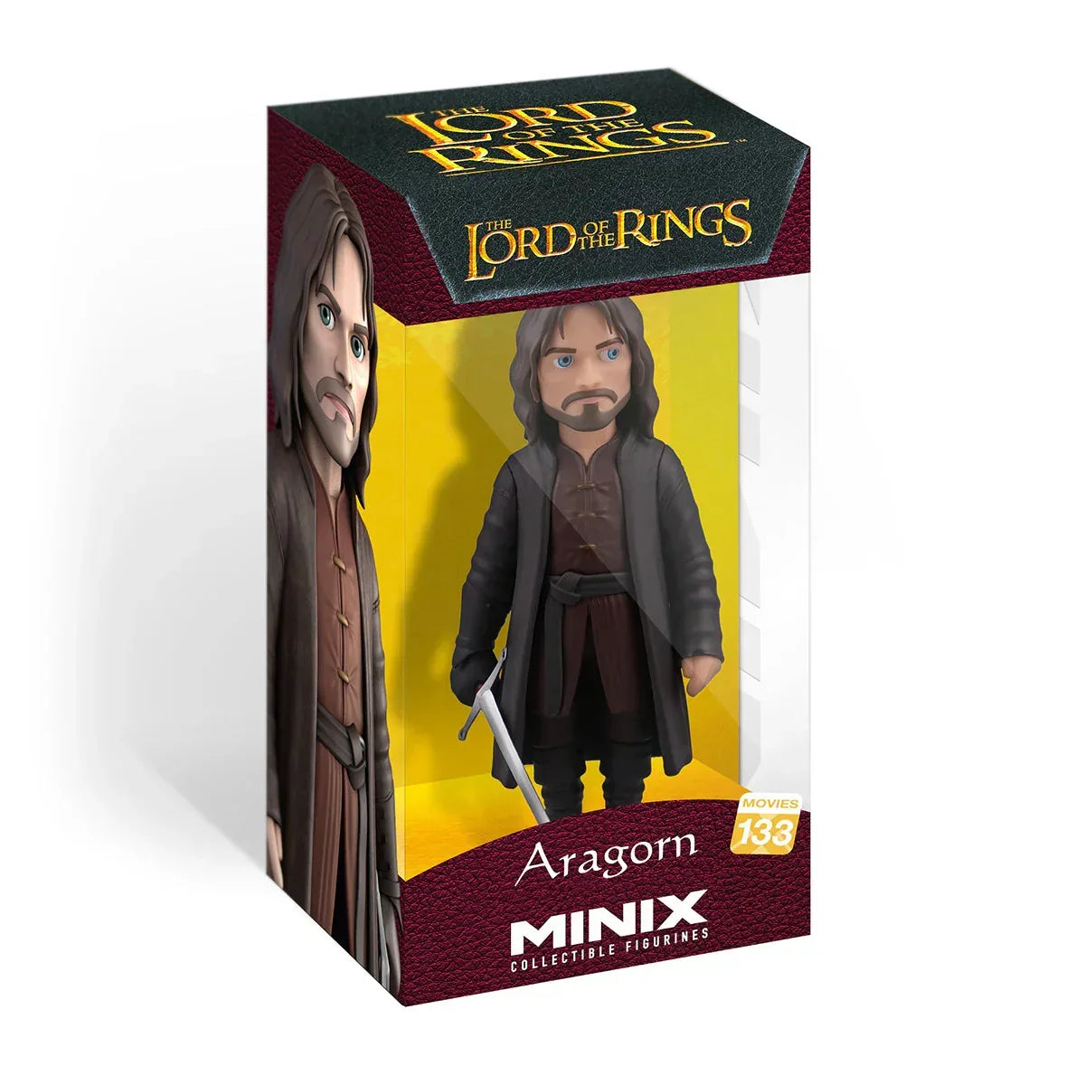 Minix Sammelfigur von Aragorn aus Herr der Ringe in Verpackung