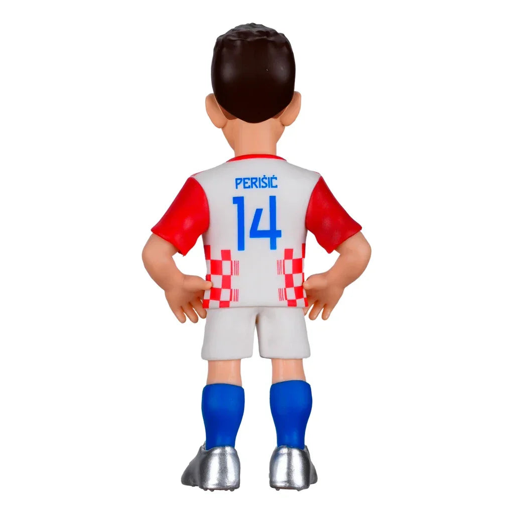 Rückansicht einer Perisic-Figur im kroatischen Trikot mit der Nummer 14