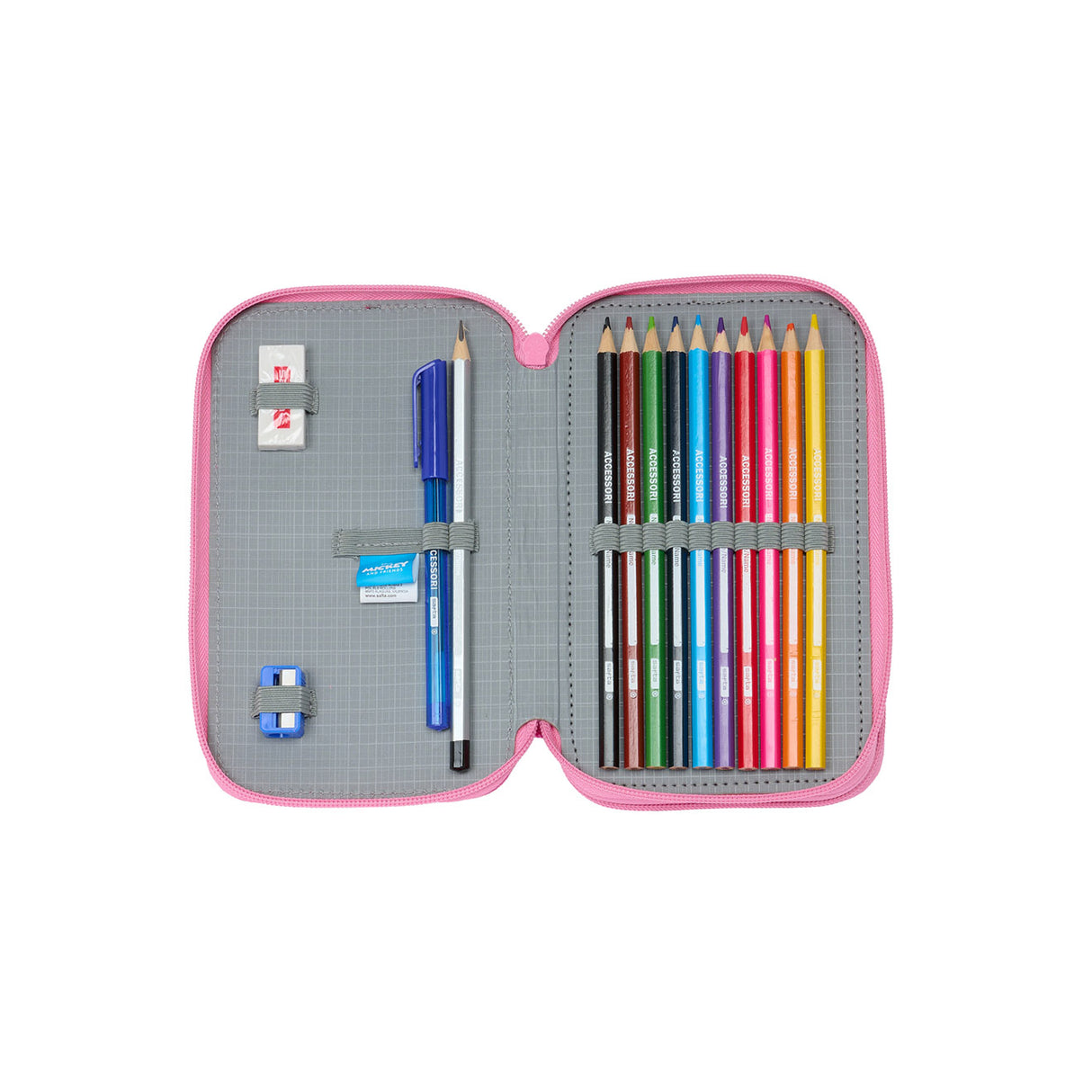 Minnie Mouse "Loving" - Etui inkl. Stifte, Spitzer und Radiergummi (28 Teile)