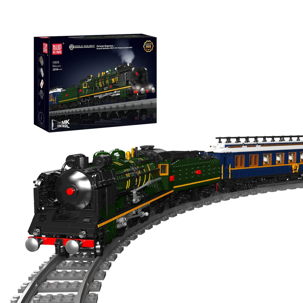 Locomotive à vapeur « Orient Express » (avec télécommande) - blocs de construction