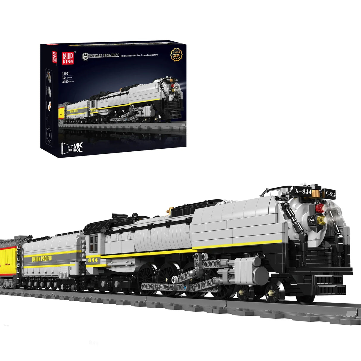 Locomotive à vapeur « Union Pacific 844 » (avec télécommande) - blocs de construction