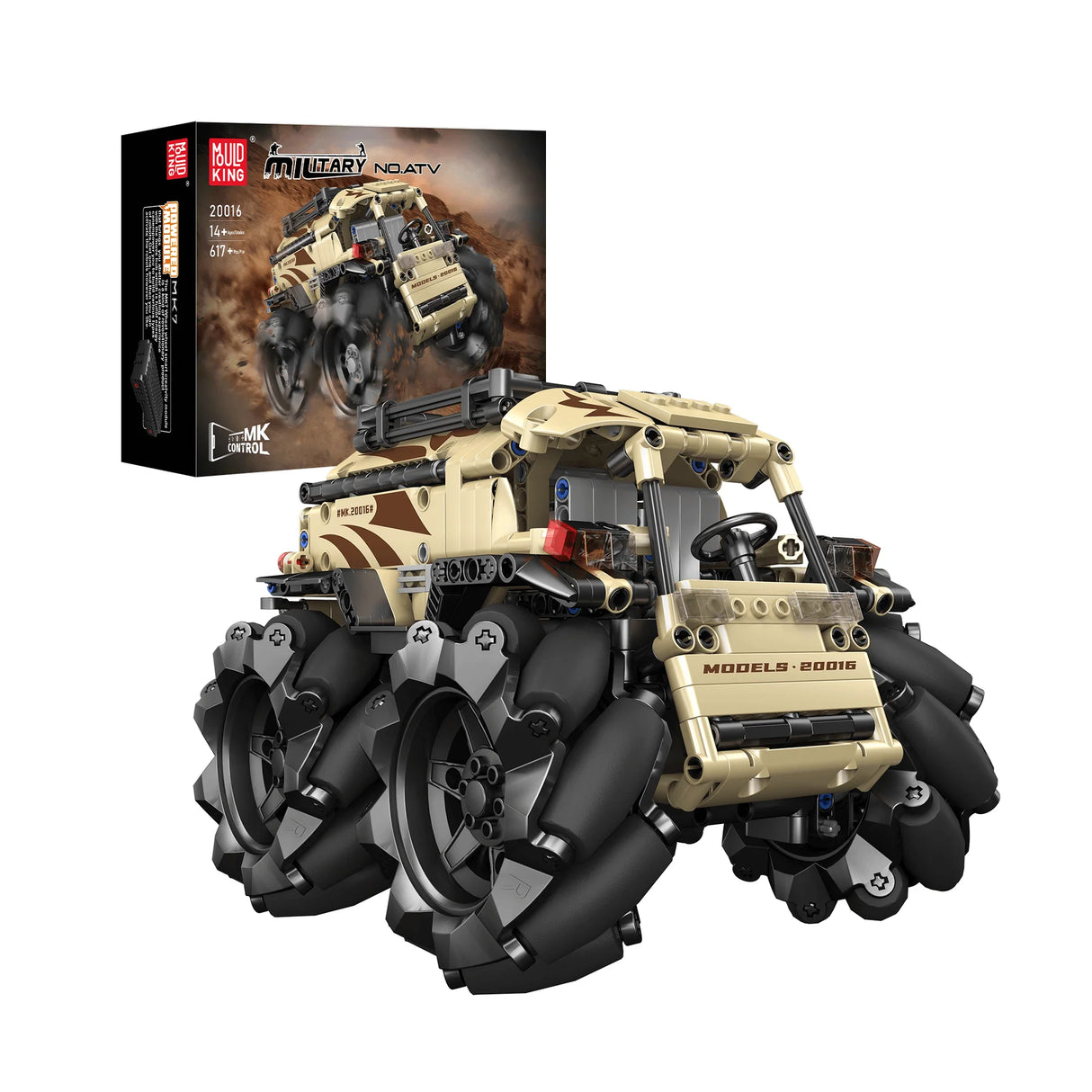 Mecanum ATV (Ferngesteuert) - Klemmbausteine