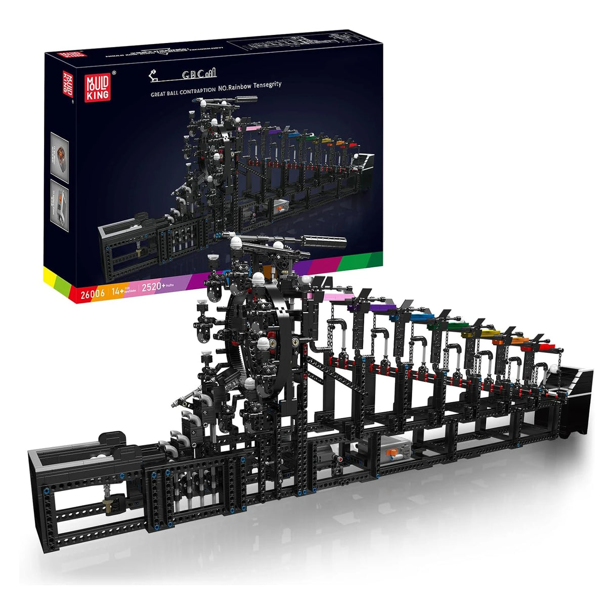 Rainbow Tensegrity (Elektrisch) - Klemmbausteine