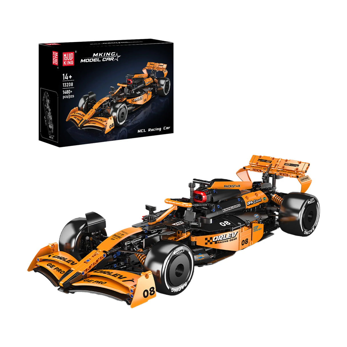 Rennwagen MCL - Klemmbausteine