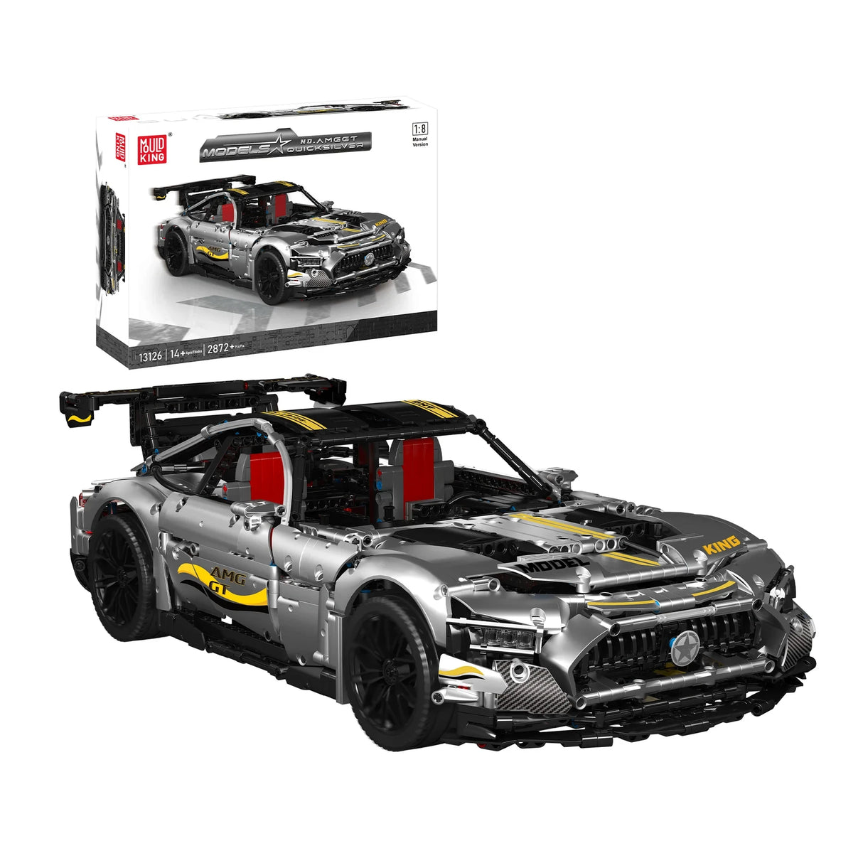 Rennwagen "Quick Sliver" - Klemmbausteine