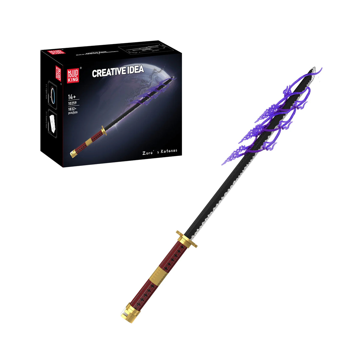 Zoro's Katana 2 (inkl. Beleuchtung) - Klemmbausteine