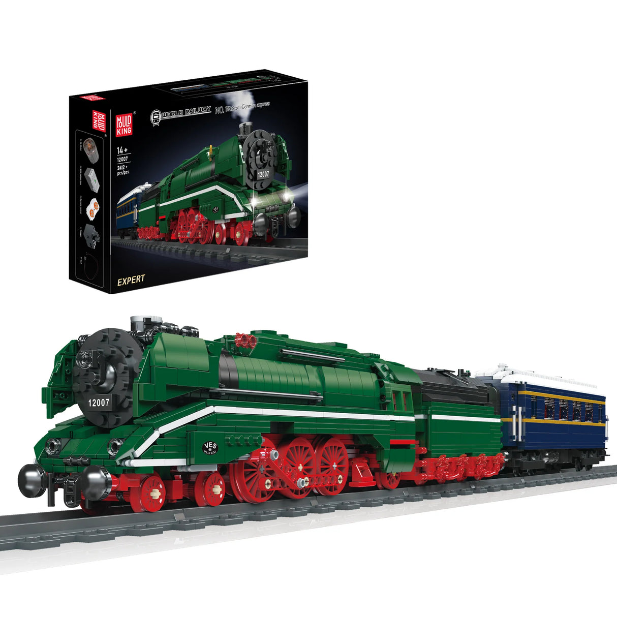 Dampflokomotive "BR18 201 German Express" (Ferngesteuert) - Klembausteine