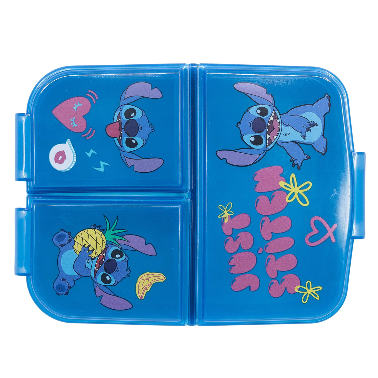 Stitch "Ohana" - Lunchbox mit Fächern