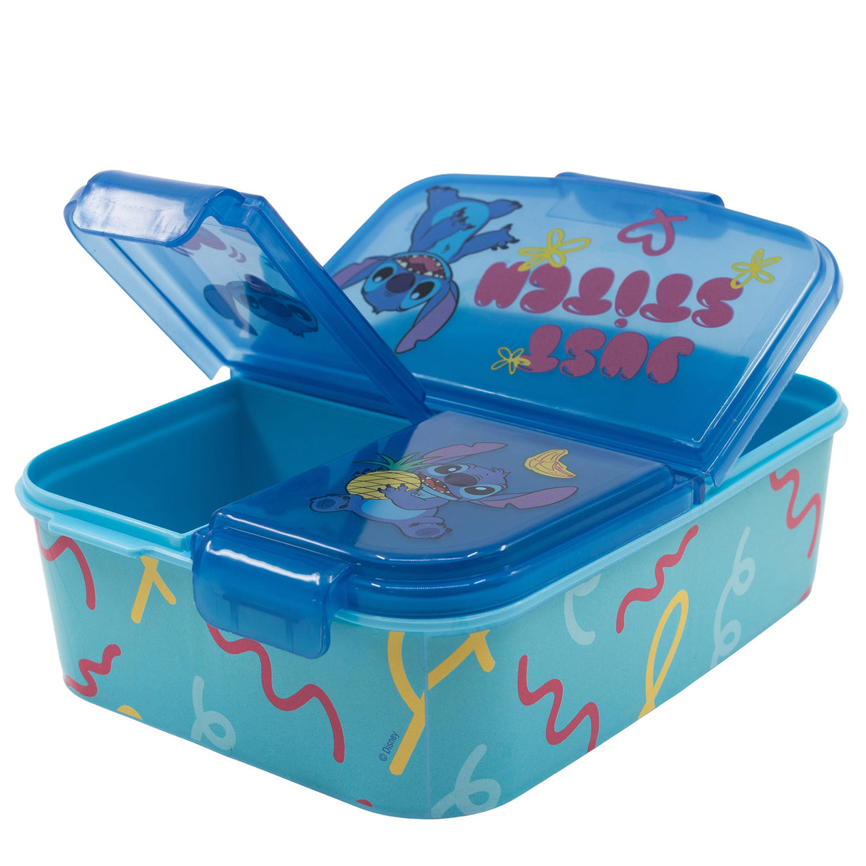 Stitch "Ohana" - Lunchbox mit Fächern