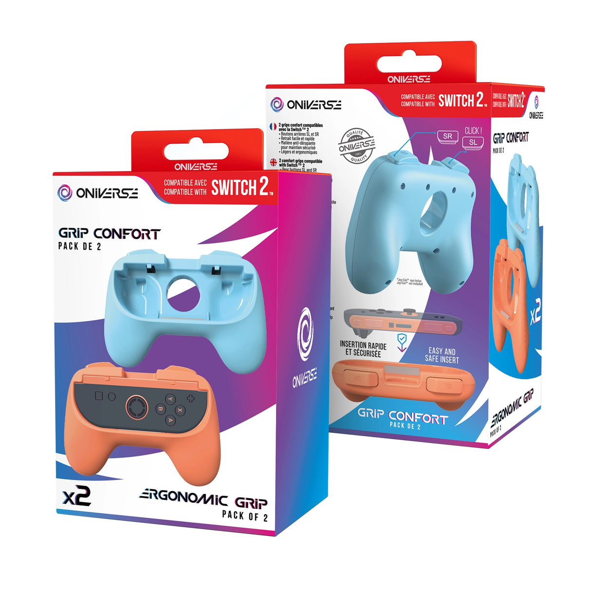 Grip-Paar für Joycons™ (Switch / Switch 2) - Gaming-Zubehör