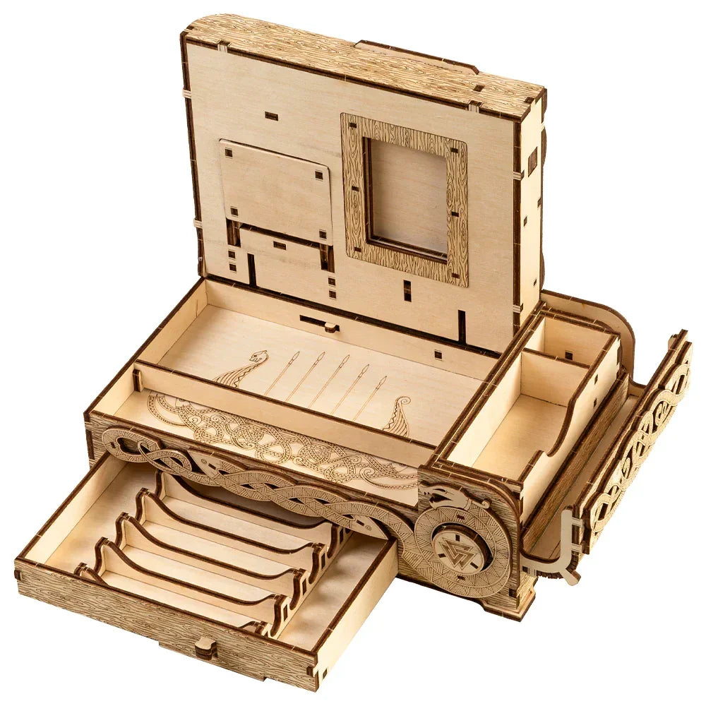 Coffre nordique - Kit de construction en bois 3D