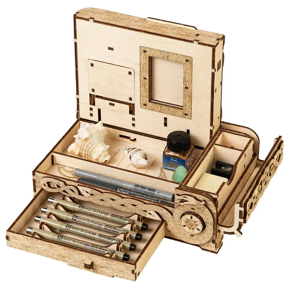 Coffre nordique - Kit de construction en bois 3D