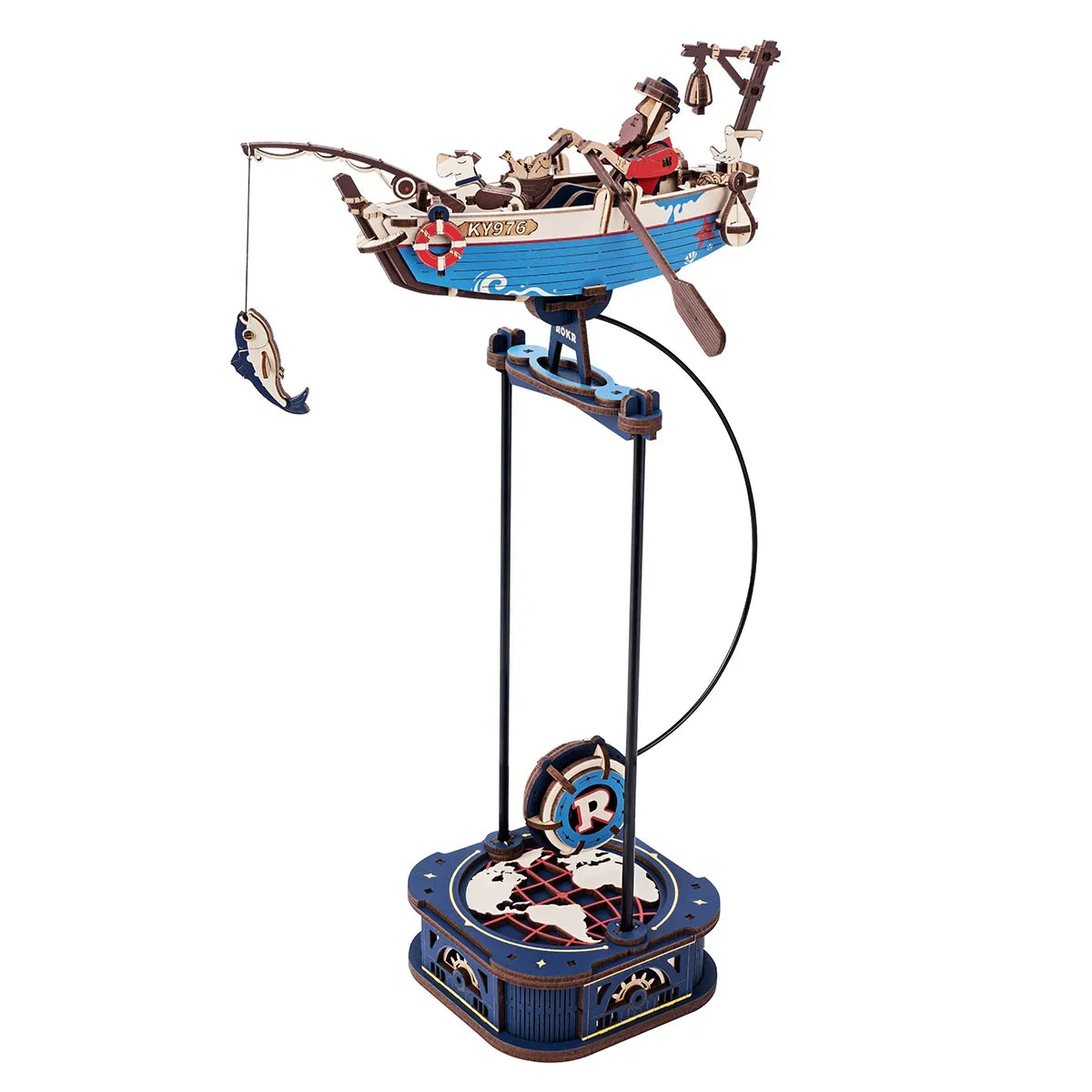 Pendule d'équilibre Ocean Fisher - Kit en bois 3D