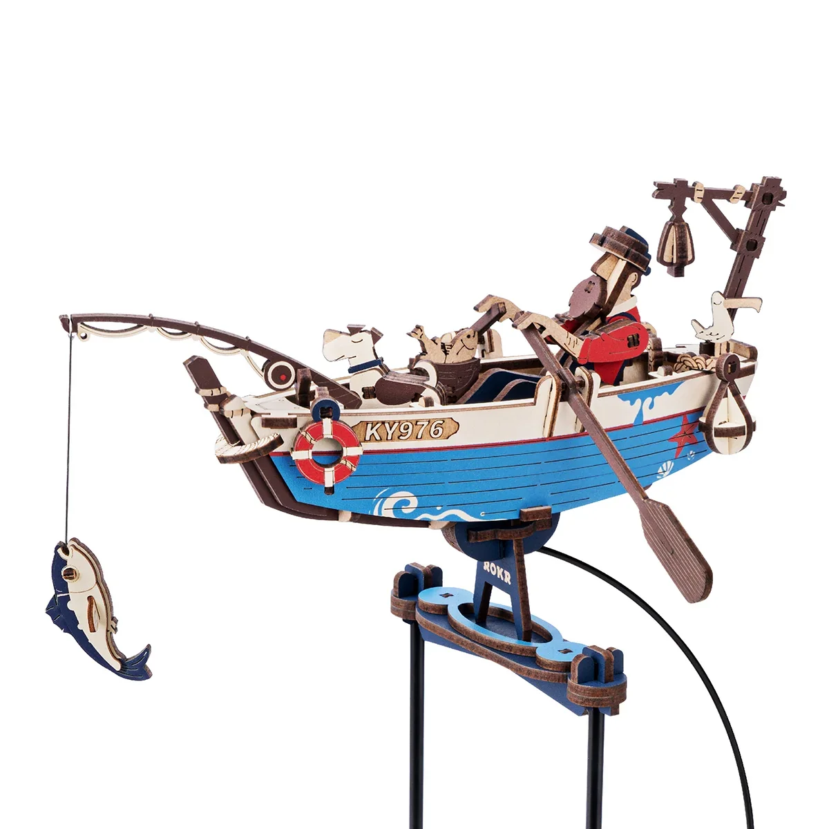 Pendule d'équilibre Ocean Fisher - Kit en bois 3D